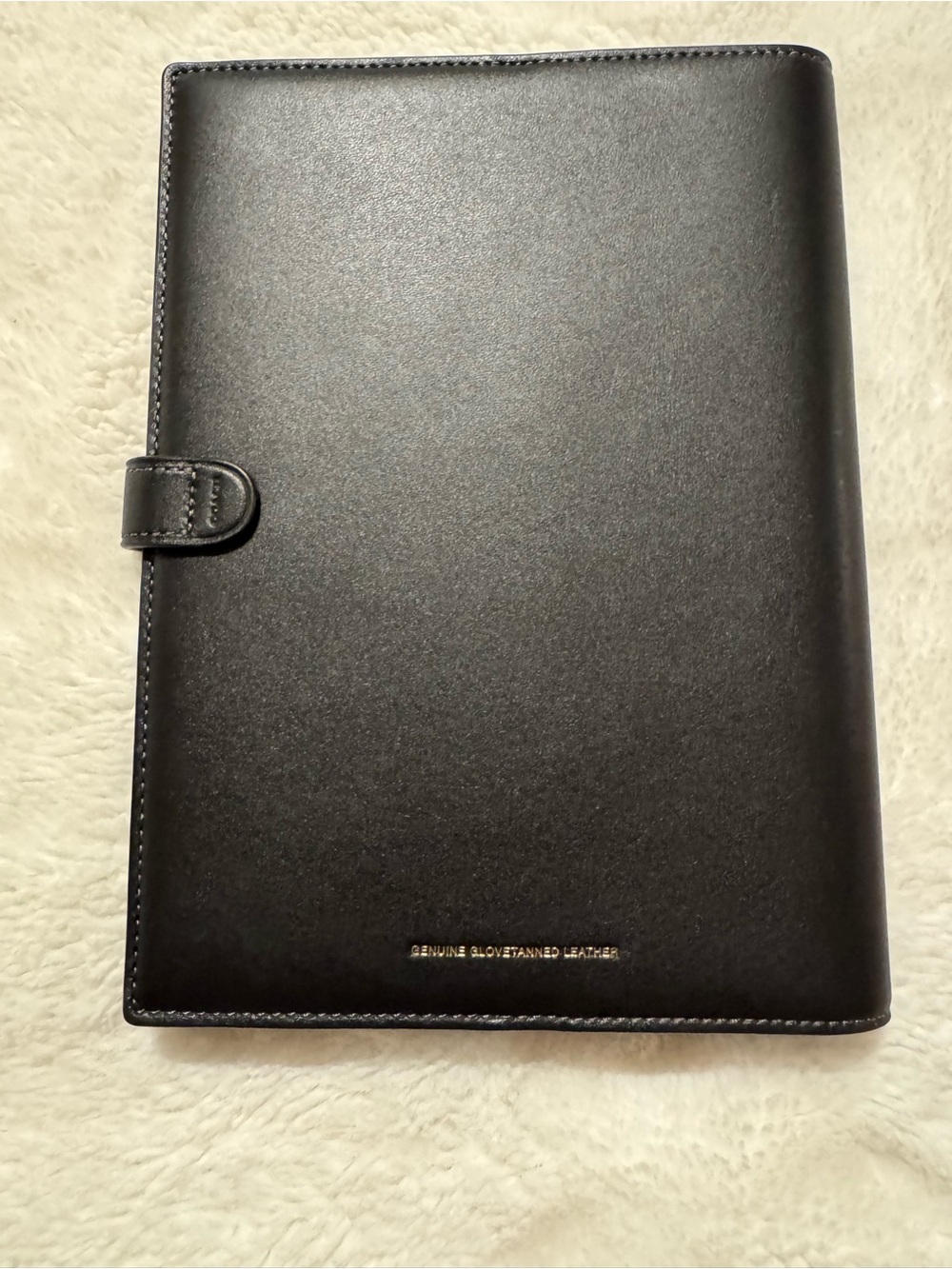 Coach Black Glovetanned Leather notebook cover with turnlock - Picture 2 of 6